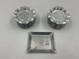 2 misc - 1959 g.e. appliance morrison il - approx 100 star tin ashtrays
