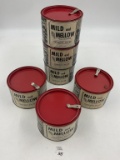 6 tin mild and mellow tabacco tins