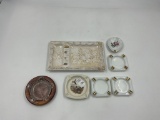 7 misc ashtrays