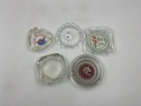 5 glass advertizing selks flowers - acapuldo mexico