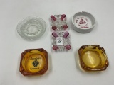 6 misc ashtrays - new mexico state - seven eagles