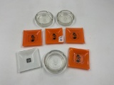 3 glass playboy ashtrays - 5 the playboy club