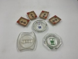 4 lefton japan ashtrays - holiday - hilton - holiday