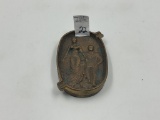 Art Deco Two Sided cast iron figural Ashtray
