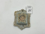 Antique Poreclain match holder