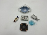 6 - ashtrays - 1 - 6in dove, 4 vintage ashtray