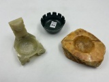 3 misc - mexican design stone -stone ashtray - melvin funeral home sterling il