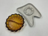 2 misc - mcm large amber glass- royal hueger 104