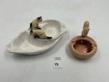 2 misc - mcm simese cats - usa california pottery squirrel