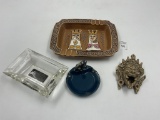 4 misc - Small round dog - india face - bengson fireproof warehouse - made in japan king and queen