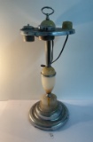 1920 art deco slag glass smoking stand
