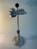 Art deco chrome smoking stand