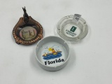 3 Ash trays - Florida - Embassy - Anvers Castle