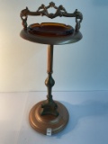 mcm amber glass smoking stand