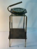 Mcm wood/metal smoking stand