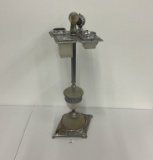 Art deco slag glass smoking stand