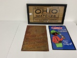 ADV signs - bull durham - ohio matches - O 