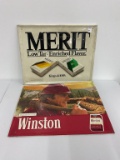 Winston and merit cigerette ADV signs