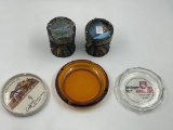 5 Ashtrays - oechswen bien - coffin bank - mexico