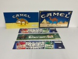 4 cigarette ADV signs - winston - camel - salem - marlboro