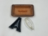 Paris eiffel tower - 1940s glass boat and mcm ashtray