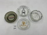 4 ADV - glass playboy tray - holiday casino - contenential hilton mexico - james beam distilling co.