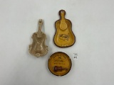 mcm violin pottery tray - nashville guitar - nashville guitar