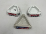 3 ADV -  2 - 3 sided stock italian liqueurs - 3 sided cinzano vermouth
