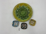 Haeger pottery mcm #1054 - 3 porcelain flower design
