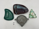 4 misc - mcm japan ries pottery - christmas tree - claras country kitchen - metal pipe smokers