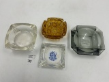 4 misc - mcmc orange bubble - mcm glass clear tray - royal motel geneseo il - munsons general store