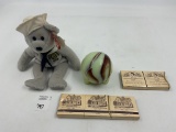 Beanie baby uss ronald reagan ty toys - marble tray ronald reagan unopened match books