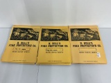 3 boooks full h. bells fire protection co. approx 400