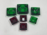 7 - Glass ashtrays