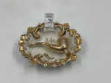 Rare early made in Germany gold leaf ashtray