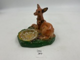 Mcm chalkware deer and fawn