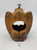Mcm rare hanging eagle pottery ashtray