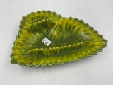 Large mcm yellow and green usa #2302 ashtray