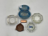6 misc ashtrays