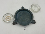 Playboy - wiu college - 3 headed pottery tray
