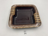 Mcm large pottery ashtray , usa