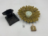 Mcm Sunflower ashtray - cast iron bucket tray