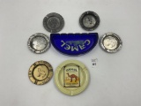 7 camel ashtrays