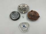 4 camel ashtrays