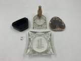 4 misc - Rare farmers dairy milk - metal heart shape - marina city - black match holder