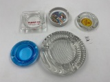 5 misc - Large mcm ribbed glass - texas - sands vegas ramada inn- landmark hotel vegas