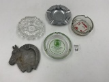 5 misc - Italy horse - G.e morrison il -   cut glass tray - linos hamburgers - 1961 freeport il