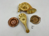 4 misc - Grand coulee dam wash-  colonial grill sterling il - 2 mcm pottery instruments