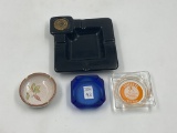 4 ashtrays - contenential systems -lorlodge n.m.