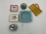 Porcelain beer mug - push spin tray - dragon ashtray - canada 1967 - rome - mcm square pale blue